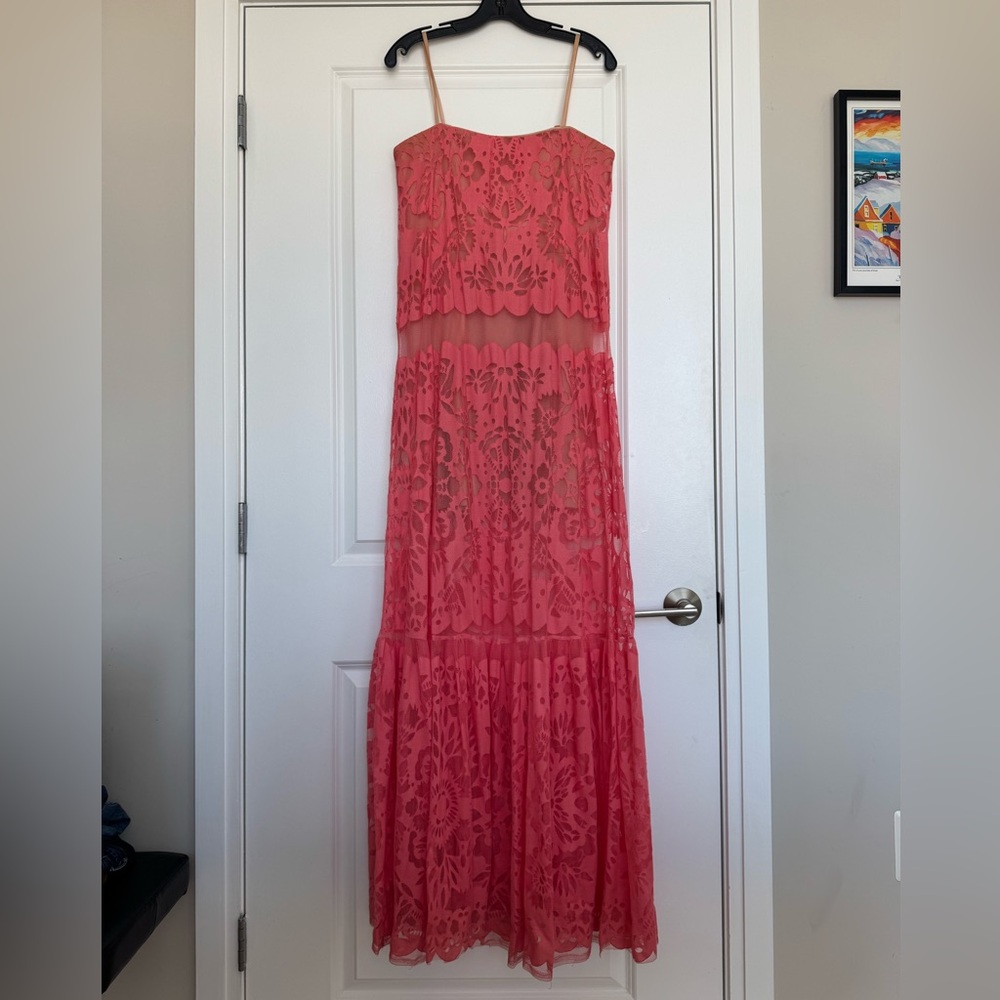 BCBGMaxAzria Lace Maxi Dress, size 8